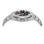 PIERRE RICHARDSON PR5921 Men’s Watch – Black Dial, Silver Stainless Steel, Automatic, Sapphire, 41mm, 10ATM, Studded Watch