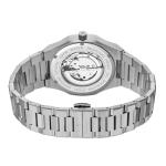 PIERRE RICHARDSON PR5921 Men’s Watch – Black Dial, Silver Stainless Steel, Automatic, Sapphire, 41mm, 10ATM, Studded Watch