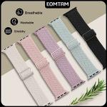 5 Pack Braided Stretchy Bands Compatible with Apple Watch Bands Women Men 38mm 40mm 41mm 42mm 44mm 45mm 46mm 49mm,Nylon Solo Loop Elastic Straps Cloth Wristbands for iWatch All Series 1-10 SE Ultra