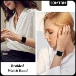 5 Pack Braided Stretchy Bands Compatible with Apple Watch Bands Women Men 38mm 40mm 41mm 42mm 44mm 45mm 46mm 49mm,Nylon Solo Loop Elastic Straps Cloth Wristbands for iWatch All Series 1-10 SE Ultra