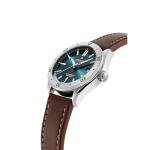 Alpina Mens Alpiner Automatic Silver Stainless Steel Case and Brown Leather Strap Watch, Blue Dial Style:AL-525N4AQ6