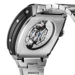 OLEVS Men Automatic Watch Diamond Skeleton Mechanical Original Luxury Self Winding Moon Phase Calendar Waterproof Wrist Watch for Men