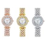 Dacdyi 3Pcs Women Wholesale Watches Elegant Diamond Bangle Bracelet Analog Quartz Wrist Watch