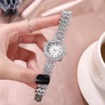 Dacdyi 3Pcs Women Wholesale Watches Elegant Diamond Bangle Bracelet Analog Quartz Wrist Watch