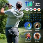 Military Smart Watches for Men (Answer/Make Calls), 1.39" HD Fitness Watches, Heart Rate/Sleep Monitor, 110+ Sports Modes Watch for Men, Waterproof Watch, 30Day, Watches for Android/iPhone, Black