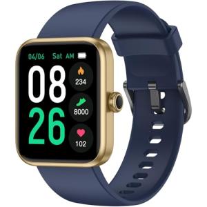 LIVIKEY Smart Watch, Fitness Tracker with Heart Rate Monitor, Sleep Tracking, Step Counter Smartwatch Waterproof with Pedometer for Women Men Watches Compatible with Android iOS Phones