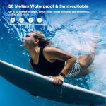 LIVIKEY Smart Watch, Fitness Tracker with Heart Rate Monitor, Sleep Tracking, Step Counter Smartwatch Waterproof with Pedometer for Women Men Watches Compatible with Android iOS Phones