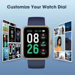 LIVIKEY Smart Watch, Fitness Tracker with Heart Rate Monitor, Sleep Tracking, Step Counter Smartwatch Waterproof with Pedometer for Women Men Watches Compatible with Android iOS Phones