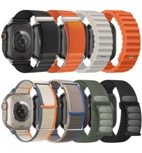 8 Pack Compatible with Apple Watch Ultra 3/2 Band 49mm 46mm 45mm 44mm 42mm Men Women,Breathable Trail Loop+Alpine Loop+Ocean +Nylon Sport Loop for iWatch Ultra 3/2/1 Series 11/10/9/8/7/6/5/4/3/SE3 2 1