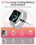 Smart Watches for Women for iPhone Android: 1.85" Smart Watch with 30 Days+ Battery Life Make/Recive Call Heart Rate SpO2 Sleep Monitor 120+ Sport IP68 Waterproof Fitness Tracker Reloj Pedometer