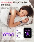 Smart Watches for Women for iPhone Android: 1.85" Smart Watch with 30 Days+ Battery Life Make/Recive Call Heart Rate SpO2 Sleep Monitor 120+ Sport IP68 Waterproof Fitness Tracker Reloj Pedometer