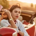 CHEETAH Gold Bracelet Watches for Women, Small Vintage Bangle, Easy Read Numeral Dial, Waterproof