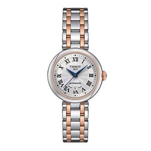 Tissot Womens Bellissima Automatic 316L Stainless Steel case with Rose Gold PVD Coating Swiss Automatic Watch, Grey, Stainless Steel, 5 (T1262072201300)