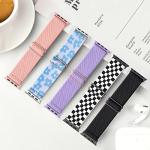 5 Pack Stretchy Nylon Band Compatible with Apple Watch Bands 40mm 41mm 42mm 44mm 45mm 46mm 49mm 38mm for Women Men, Braided Solo Loop Strap for iWatch SE3 2, Ultra3 2 1, Series 11 10 9 8 7 6 5 4 3 2 1