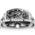 OLEVS Men Automatic Watch Diamond Skeleton Mechanical Original Luxury Self Winding Moon Phase Calendar Waterproof Wrist Watch for Men