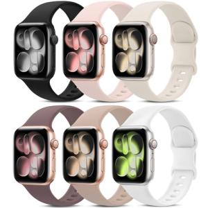 6 Pack Waterproof Sport Bands for Apple Watch