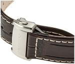 Hamilton Watch Jazzmaster Viewmatic Auto | Swiss Made | 44mm Stainless Steel Case | Silver Dial Analog Watch | Brown Leather Strap (Model: H32755551)