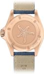 MIDO Ocean Star Tribute - Swiss Automatic Watch for Men - Blue Dial - 40.5mm Stainless Steel Case with Rose Gold PVD Coating - Blue Fabric Strap -
