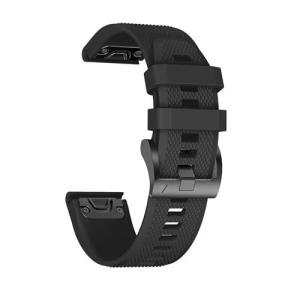 ANCOOL Black Silicone Watch Band for Fenix Series