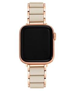Anne Klein Rubberized Fashion Bracelet for Apple Watch, Secure, Adjustable, Apple Watch Replacement Band, Fits Most Wrists