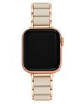 Anne Klein Rubberized Fashion Bracelet for Apple Watch, Secure, Adjustable, Apple Watch Replacement Band, Fits Most Wrists