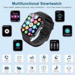 Smart Watch for Men Women(Answer/Make Calls), 1.95"HD 2025 New Smartwatches with Heart Rate/Sleep Monitor/Pedometer, Fitness Tracker 113+ Sport Mode IP68 Waterproof Running Watch for Android iOS