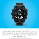 Garmin Descent™ Mk3i, Dive Computer and Multisport GPS Smartwatch, Air Integration, Black Titanium