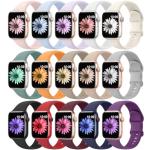 15 Soft Silicone Bands for Apple Watch 38-49mm