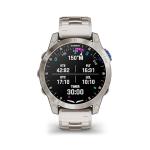 Garmin D2™ Mach 1, Touchscreen Aviator Smartwatch with GPS Moving Map, Aviation Weather, Health and Wellness Features and More, Vented Titanium Bracelet