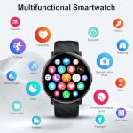 Smart Watches for Men Women, 1.39" HD Touch Screen Smartwatch with Bluetooth Calls and Dialing Function, 113+ Sports Modes Fitness Tracker with USB-C Fast Charging, Smartwatch for Android iOS. Black