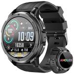 OUKITEL Smart Watch for Men, Military Watches Waterproof 1.43’ AMOLED Touchscreen Answer/Make Calls, Fitness Tracker with 24H Heart Rate Blood Oxygen Sleep Monitor 100+ Sports Modes, for Android & iOS