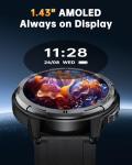 OUKITEL Smart Watch for Men, Military Watches Waterproof 1.43’ AMOLED Touchscreen Answer/Make Calls, Fitness Tracker with 24H Heart Rate Blood Oxygen Sleep Monitor 100+ Sports Modes, for Android & iOS