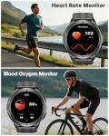 OUKITEL Smart Watch for Men, Military Watches Waterproof 1.43’ AMOLED Touchscreen Answer/Make Calls, Fitness Tracker with 24H Heart Rate Blood Oxygen Sleep Monitor 100+ Sports Modes, for Android & iOS