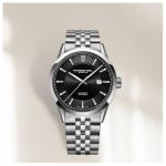 Raymond Weil Freelancer Men's Automatic Watch, Black Dial, Stainless Steel, 42 mm, (2731-ST-20001)