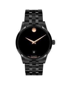 Movado Museum Classic Men's Automatic Watch, Stainless Steel Bracelet, Self-Winding Luxury Timepiece - Gift for Him - 40mm