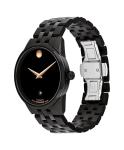 Movado Museum Classic Men's Automatic Watch, Stainless Steel Bracelet, Self-Winding Luxury Timepiece - Gift for Him - 40mm