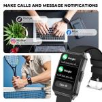 Fitness Tracker (Answer/Make Call)，Smart Watch 24/7 Heart Rate Spo2 Blood Oxygen Monitor Sleep Tracker, 120 Sports Modes Pedometer Calorie Step Tracker, Waterproof Activity Tracker for Women Men