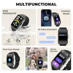 Fitness Tracker (Answer/Make Call)，Smart Watch 24/7 Heart Rate Spo2 Blood Oxygen Monitor Sleep Tracker, 120 Sports Modes Pedometer Calorie Step Tracker, Waterproof Activity Tracker for Women Men