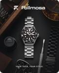 Fullmosa Silver Stainless Steel Watch Band 20mm