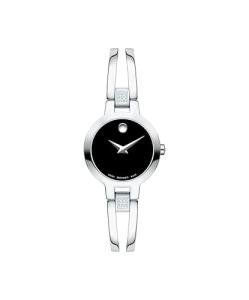 Movado Women's Swiss Quartz Black Dial Watch