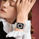 Delidigi Stretchy Bands Compatible for Apple Watch Band Women 40mm 38mm 41mm 42mm 44mm 45mm 46mm 49mm, Nylon Braided Straps for iWatch Series 11 10 9 8 7 6 SE 5 4 3 Ultra 3 2 1