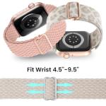 Delidigi Stretchy Bands Compatible for Apple Watch Band Women 40mm 38mm 41mm 42mm 44mm 45mm 46mm 49mm, Nylon Braided Straps for iWatch Series 11 10 9 8 7 6 SE 5 4 3 Ultra 3 2 1