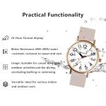 cicininc Nurse Watch for Women, Pink Analog Nursing Watches with 30M Waterproof 12/24 Hour Military Time, Second Hand