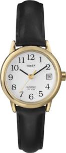 Timex Women's Easy Reader Black Leather Watch