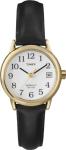 Timex Women's Easy Reader Black Leather Watch