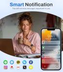 LIGE Smart Watch for Men Women(Answer/Dial Calls),1.47" HD Display,70 Sports Modes/IP68 Waterproof Fitness Watch, with Heart Rate/SpO2 for Android/iOS Black