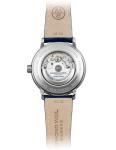 Raymond Weil Maestro Men's Automatic Watch, Silver Dial Roman Numerals, Moon Phase, Blue Leather Strap 39.5 mm (Model: 2239-STC-00659)