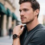 Charlam Magnetic Leather Bands Compatible with Samsung Galaxy Watch 7 Band 6 5 4 FE Active 2 40mm 44mm/Watch 6/4 Classic/Watch 5 Pro/3, 20mm Genuine Leather Straps for Samsung Watch Bands Men Women