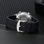 BERNY Men's Dive Watch, Fashion Mechanical Automatic Watches for Men, 20AMT Waterproof Male Wrist Watch, Super Luminous Sapphire Glass Comfortable Silicone Watch Band Luxury Birthday Presents-Black