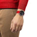 Tissot Unisex T-Touch Connect Solar Swiss Antimagnetic Titanium Case Tactile Quartz Watch with Rubber Strap, Red, 23 (Model: T1214204705101)